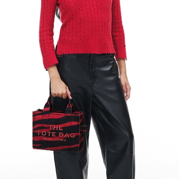 Marc Jacobs The Small Canvas Tote - Siren/Black Zebra Print - Picture 6 of 6